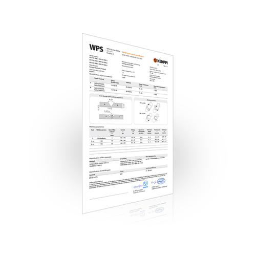 Kemppi WPS zavarivački standardi - Var Sistem