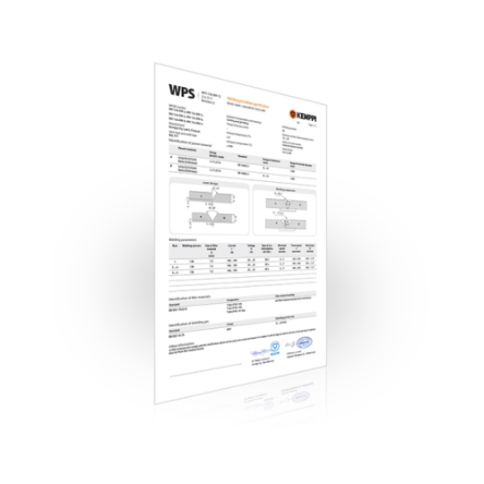 Kemppi WPS zavarivački standardi - Var Sistem