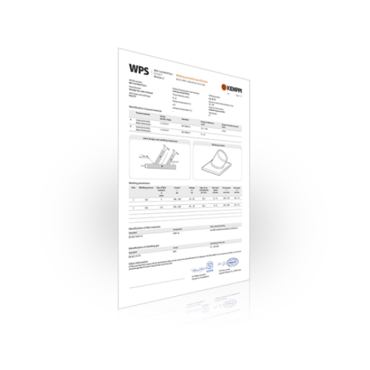Kemppi WPS zavarivački standardi - Var Sistem